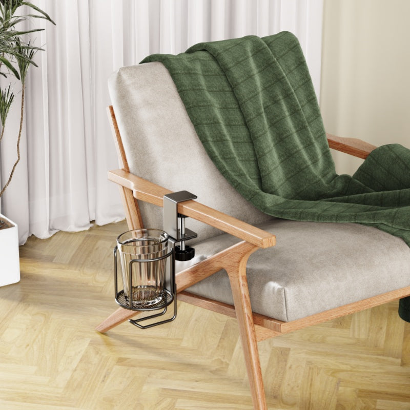 Adjustable Metal Desk Cup Holder Multi-function Coffee Table Desk Cup Clip Stand Cupholder