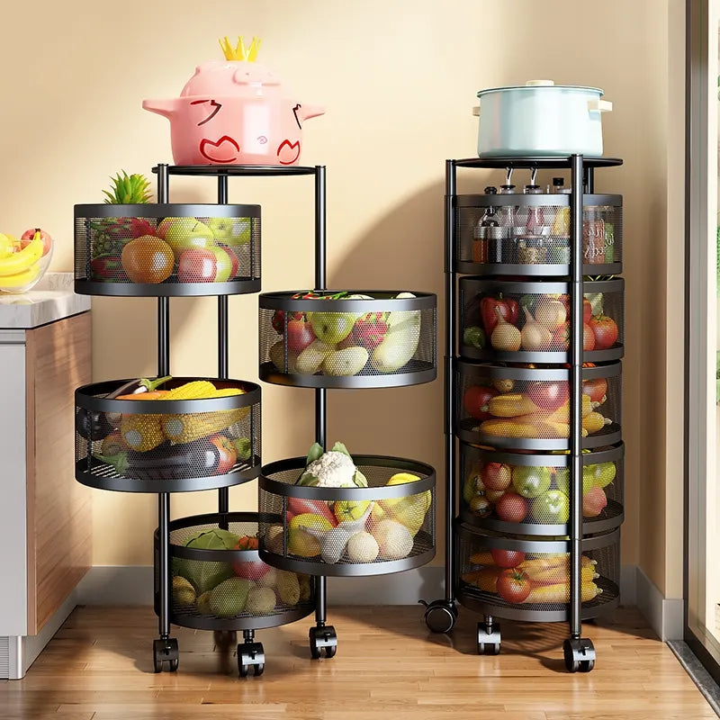 Kitchen Cast Iron Multi-layer Storage Holders