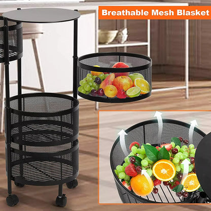 Kitchen Cast Iron Multi-layer Storage Holders