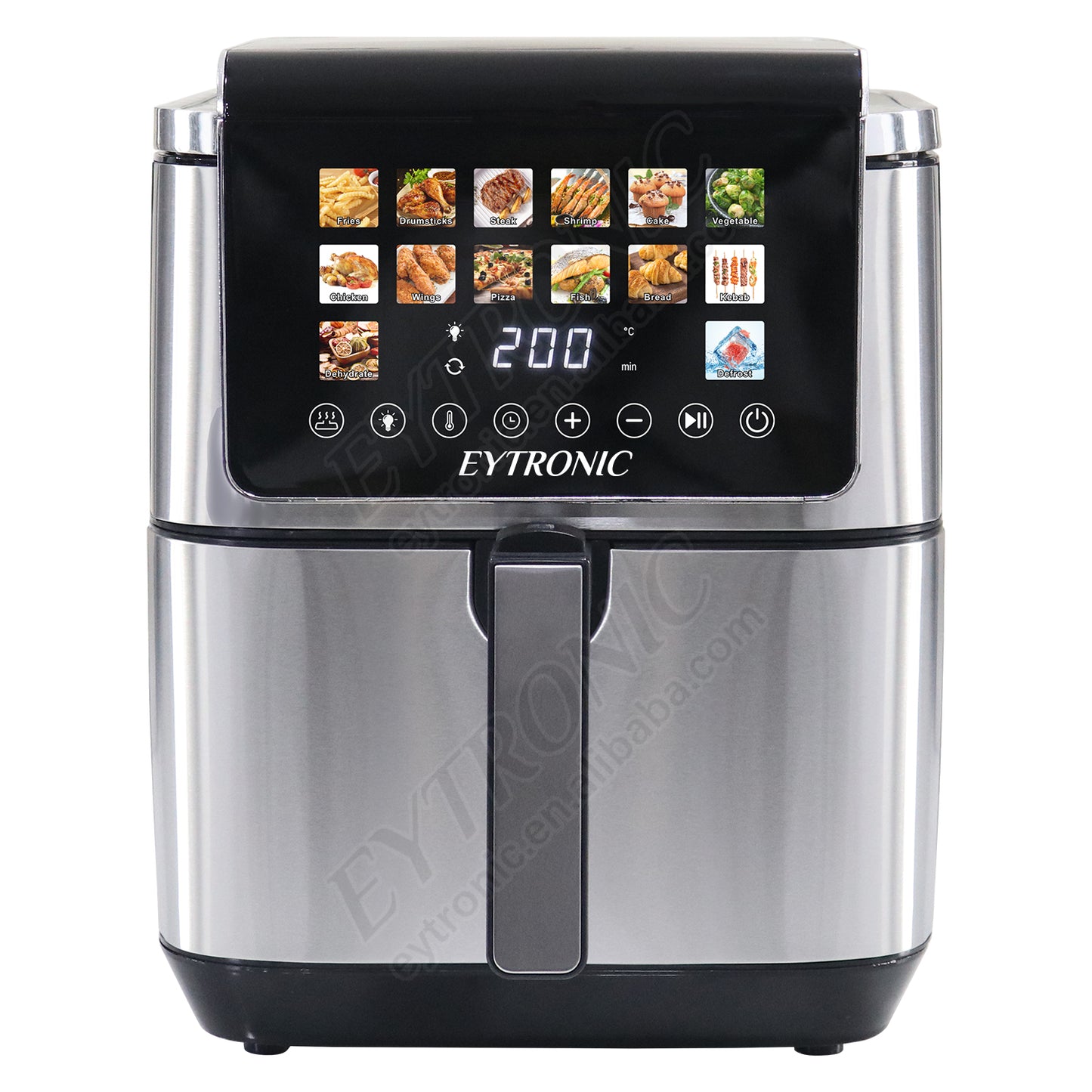 Digital Air Fryer with Visible Window Small Digital Multifunctional Stainless Steel Smart Air Fryer